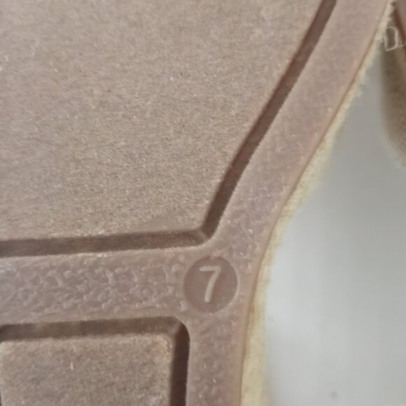 Talbots Pamela Bow Linen Espadrille Wedge Sandals Beige Metallic - Picture 9 of 9